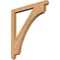 Ekena Millwork Legacy Arts & Crafts Smooth Bracket, Western Red Cedar, 3 1/2"W x 44"D x 48"H BKT04X44X48LEC03SWR - alternate 1